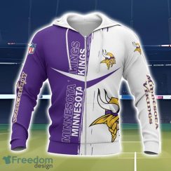 Minnesota Vikings 3D Printing T-Shirt Hoodie Sweatshirt For Fans Product Photo 2