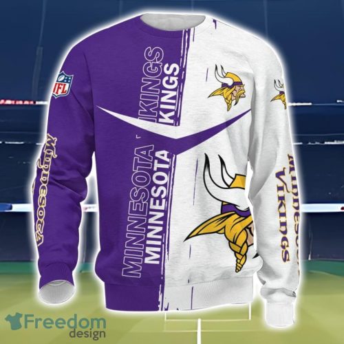 Minnesota Vikings 3D Printing T-Shirt Hoodie Sweatshirt For Fans Product Photo 3