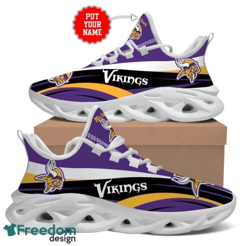 Minnesota Vikings Limited Max Soul Shoes Sport Shoes Custom Name Product Photo 1