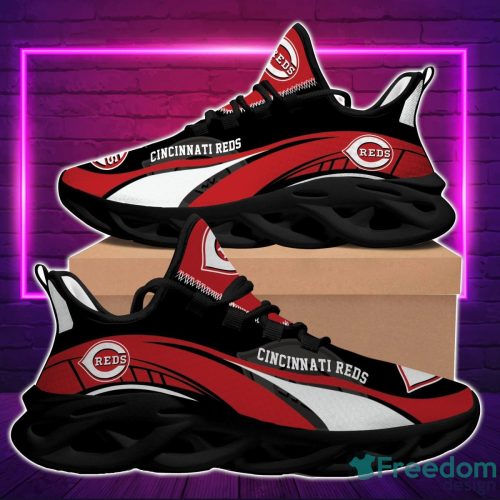 MLB Cincinnati Reds Max Soul Shoes Sport Running Sneakers Fans Product Photo 1