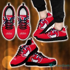 MLB Cleveland Indians Sneakers Running Lover Gift Shoes Men Women Shoes Product Photo 2