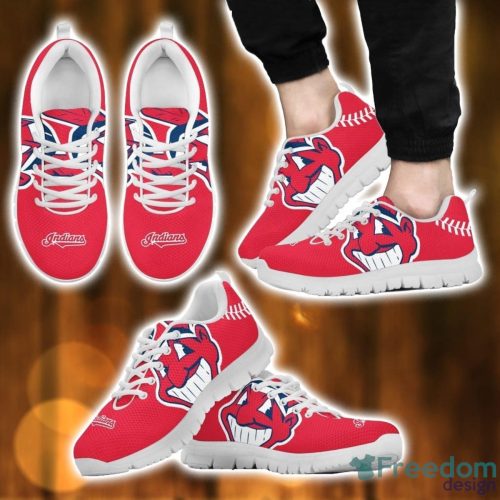 MLB Cleveland Indians Sneakers Running Lover Gift Shoes Men Women Shoes Product Photo 1