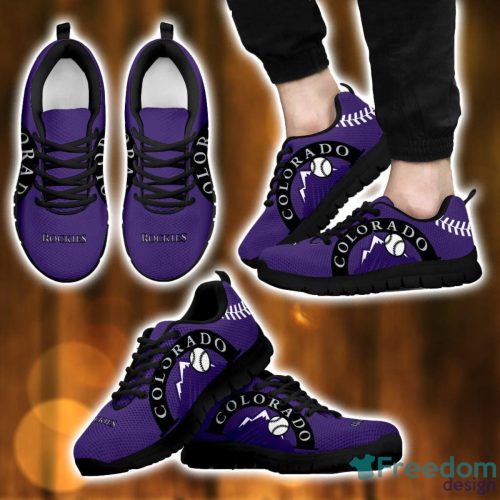 MLB Colorado Rockies Sneakers Running Lover Gift Shoes Men Women Shoes Product Photo 2