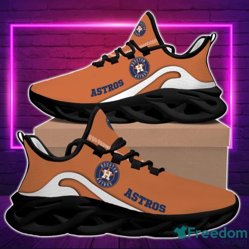 MLB Houston Astros Max Soul Shoes Sport Running Sneakers Fans Product Photo 2