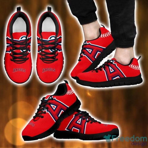 MLB Los Angeles Angels Sneakers Running Lover Gift Shoes Men Women Shoes Product Photo 2