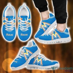 MLB Miami Marlins Sneakers Running Lover Gift Shoes Men Women Shoes Product Photo 1