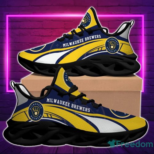 MLB Milwaukee Brewers Max Soul Shoes Sport Running Sneakers Fans Product Photo 2