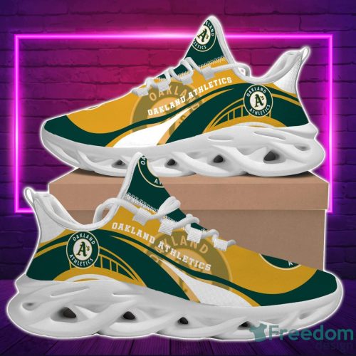 MLB Oakland Athletics Max Soul Shoes Sport Running Sneakers Fans Product Photo 2