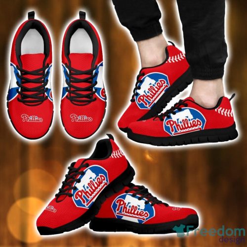 MLB Philadelphia Phillies Sneakers Running Lover Gift Shoes Men Women Shoes Product Photo 2