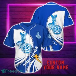 MSV Duisburg Personalized Name 3D Baseball Jersey Shirt For Fans