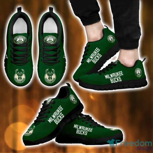 NBA Milwaukee Bucks Sneakers Sport Gift Running Shoes For Men And Women Product Photo 2