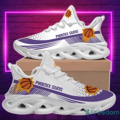 NBA Phoenix Suns White Purple Max Soul Shoes Sport Running Sneakers Fans