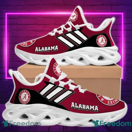 NCAA Alabama Crimson Tide White Striped Max Soul Shoes Sport Running Sneakers Fans Product Photo 2