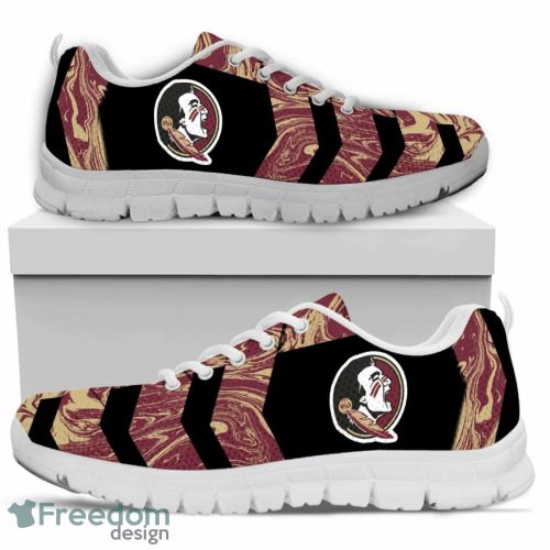 NCAA Florida State Seminoles Black Garnet Sneakers Running Shoes For Men And Women Gift Product Photo 1