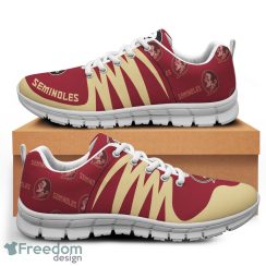 NCAA Florida State Seminoles Garnet Gold Sneakers Running Shoes For Men And Women Gift Product Photo 2