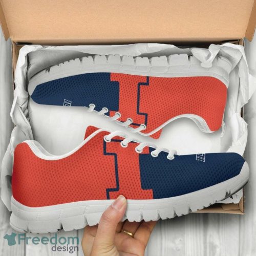 NCAA Illinois Fighting Illini 2014 Logo Sneakers Running Shoes For Men And Women Gift Product Photo 1