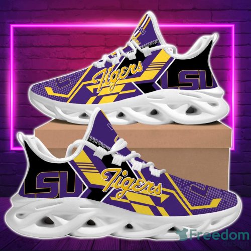 NCAA LSU Tigers Purple Max Soul Shoes Sport Running Sneakers Fans Product Photo 1