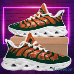 NCAA Miami Hurricanes Orange Green Max Soul Shoes Sport Running Sneakers Fans Product Photo 1