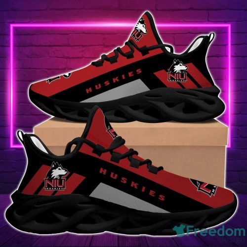 NCAA Northern Illinois Huskies Red Black Max Soul Shoes Sport Running Sneakers Fans Product Photo 2