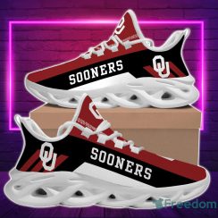 NCAA Oklahoma Sooners Crimson Black Max Soul Shoes Sport Running Sneakers Fans Product Photo 1