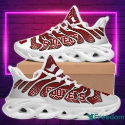 NCAA Oklahoma Sooners Crimson White Max Soul Shoes Sport Running Sneakers Fans Product Photo 2