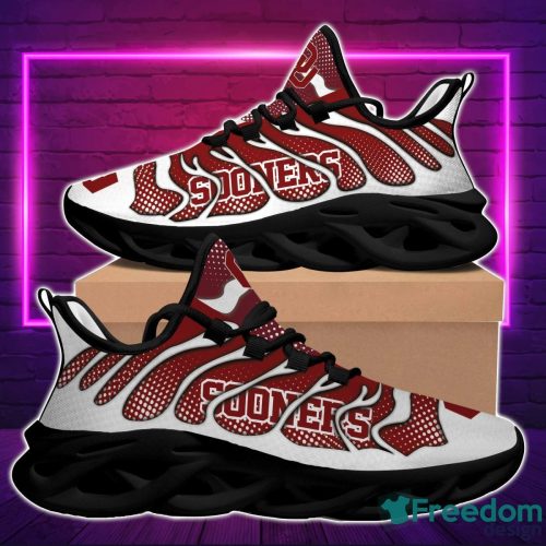 NCAA Oklahoma Sooners Crimson White Max Soul Shoes Sport Running Sneakers Fans Product Photo 1