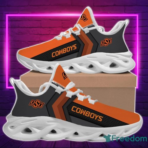 NCAA Oklahoma State Cowboys Orange Black Max Soul Shoes Sport Running Sneakers Fans Product Photo 1