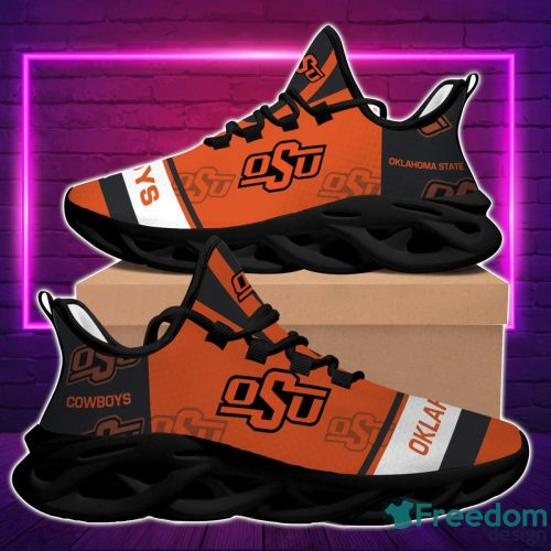 NCAA Oklahoma State Cowboys Orange White Max Soul Shoes Sport Running Sneakers Fans Product Photo 2