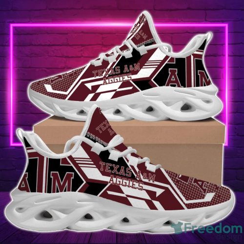 NCAA Texas A&amp;M Aggies Maroon White Max Soul Shoes Sport Running Sneakers Fans Product Photo 2