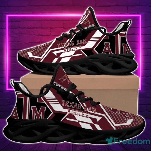 NCAA Texas A&amp;M Aggies Maroon White Max Soul Shoes Sport Running Sneakers Fans Product Photo 1