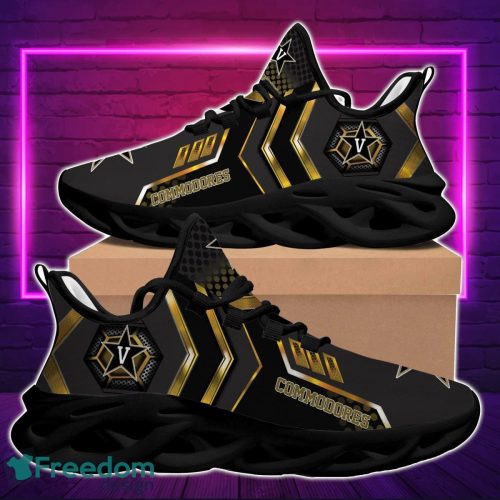 NCAA Vanderbilt Commodores Black Mix Gold Limited Max Soul Shoes Sport Shoes Product Photo 1