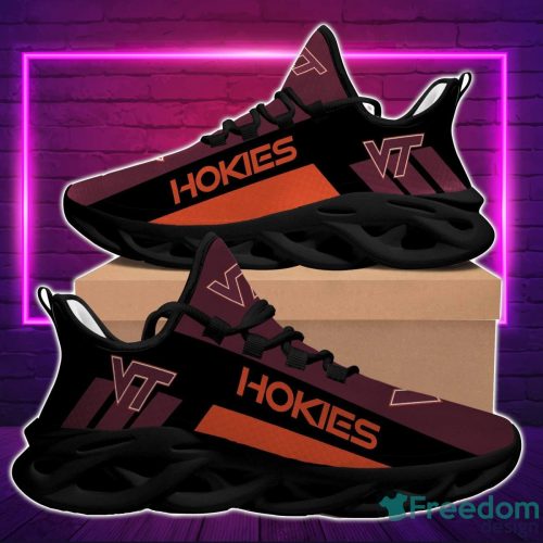 NCAA Virginia Tech Hokies Maroon Black Max Soul Shoes Sport Running Sneakers Fans Product Photo 1