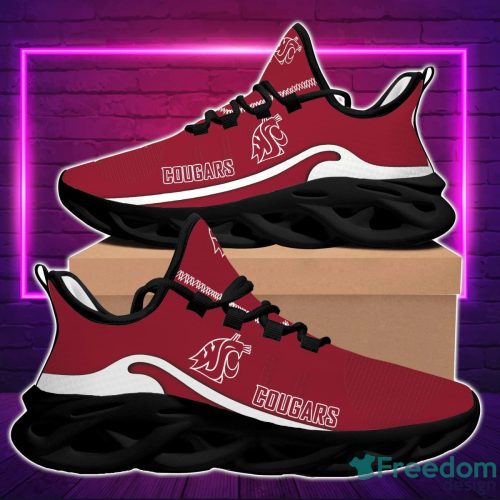 NCAA Washington State Cougars Red Max Soul Shoes Sport Running Sneakers Fans Product Photo 2