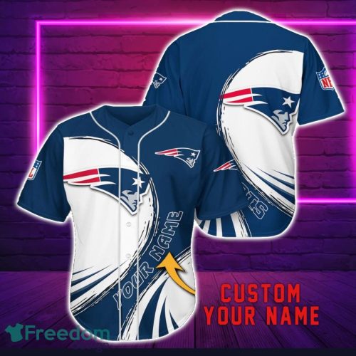 New England Patriots Personalized Name 3D Baseball Jersey Shirt For Fans Product Photo 1