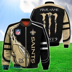 New Orleans Saints Bomber 3D Jackets Style Gift Mens Monter Energy Custom Name