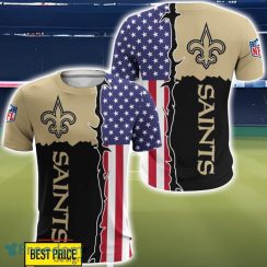 New Orleans Saints US Flag 3D Printing T-Shirt Hoodie Sweatshirt For Fans Product Photo 5