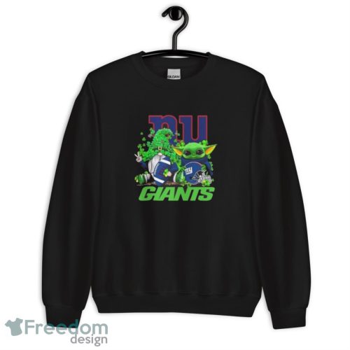 New York Giants Baby Yoda Happy St.Patrick’s Day Shamrock Shirt - Unisex Crewneck Sweatshirt