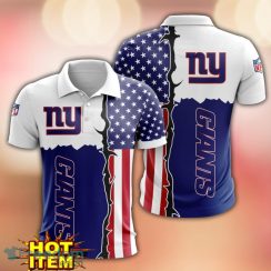 New York Giants US Flag 3D Polo Shirt Golf Polo Shirt Men Gift