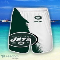 New York Jets 3D All Print Beach Shorts For Men Fans Sport Gift