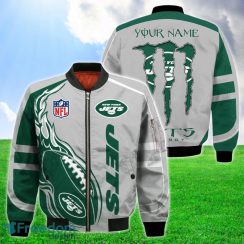 New York Jets Bomber 3D Jackets Style Gift Mens Monter Energy Custom Name
