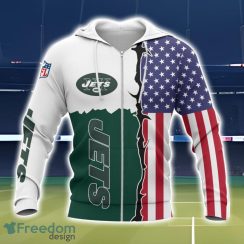 New York Jets US Flag 3D Printing T-Shirt Hoodie Sweatshirt For Fans Product Photo 2