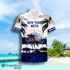 New York Mets Coconut Tree Beach Pattern Pattern Hawaiian Shirt Summer Gift For Men Women Product Photo 2