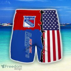 New York Rangers 3D All Print Beach Shorts For Men Summer Gift