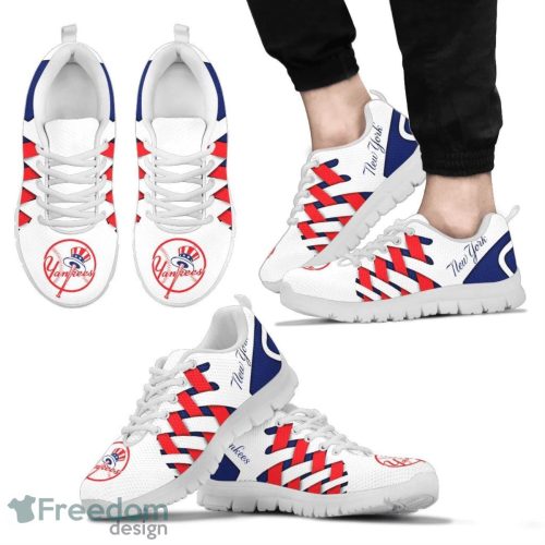 New York Yankees Logo Team Sneaker Shoes Gift For Fans Product Photo 2