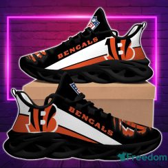 NFL Cincinnati Bengals Orange Black Max Soul Shoes Sport Running Sneakers Fans Product Photo 2