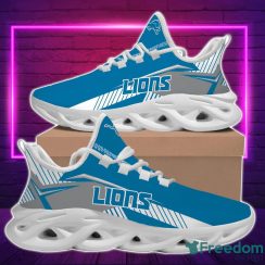 NFL Detroit Lions Blue Grey Max Soul Shoes Sport Running Sneakers Fans