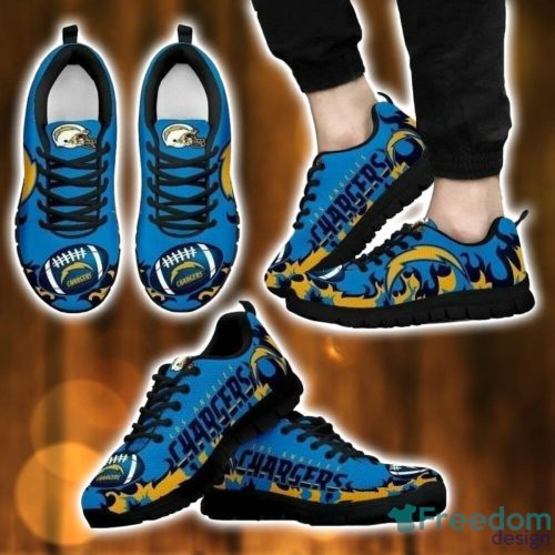 NFL Los Angeles Chargers Powder Blue Gold Running Shoes Sneakers For Men Women Product Photo 1