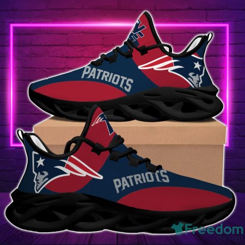 NFL New England Patriots Red Max Soul Shoes Sport Running Sneakers Fans Product Photo 2