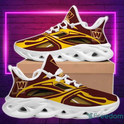 NFL Washington Commanders Brown Yellow Max Soul Shoes Sport Running Sneakers Fans Product Photo 2