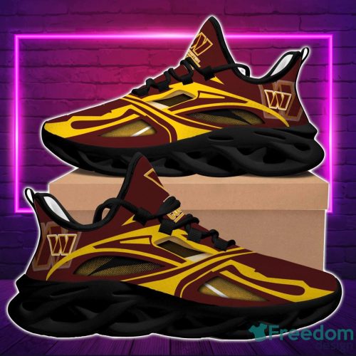 NFL Washington Commanders Brown Yellow Max Soul Shoes Sport Running Sneakers Fans Product Photo 1